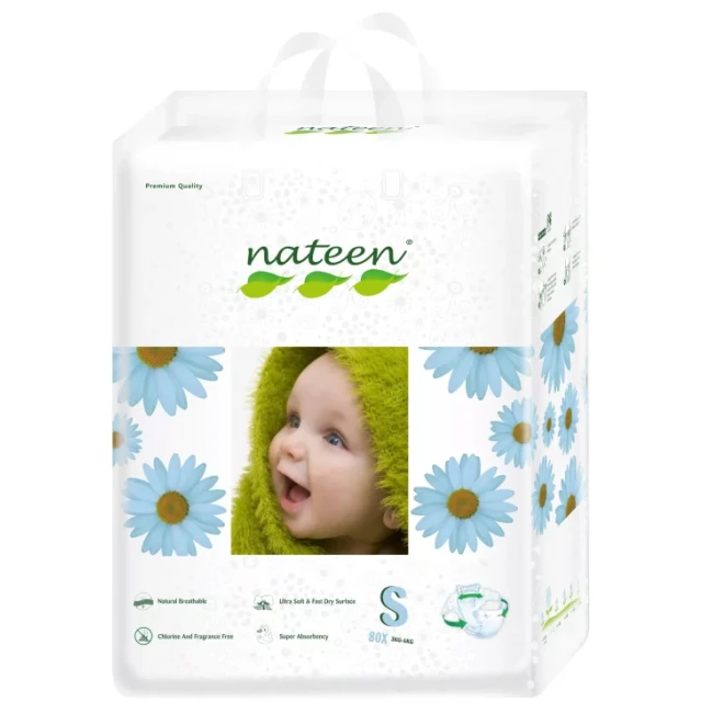Scutece ecofriendly Nateen Nr.3 4-9 kg 72 buc.